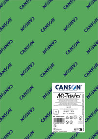 Papir za pastel Canson Mi-Teintes A3 160 g - 10 listova – Jabuka zelena 475