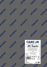 Papir za pastel Canson Mi-Teintes A3 160 g - 10 listova – Ugljen siva 184