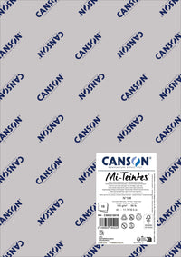 Papir za pastel Canson Mi-Teintes A3 160 g - 10 listova – Mjesečevo siva 186