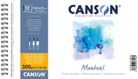 Canson Montval akvarel blok CP 300 g/m² 12 listova 13,5 x 21 cm sa spiralnim uvezom