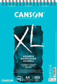 Canson XL akvarelni blok CP White 300 g/m² - 30 listova, A4, spiralni uvez