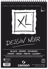 CANSON Canson XL Dessin Black skicen blok 150 g/m² 40L A3 sa spiralnim uvezom