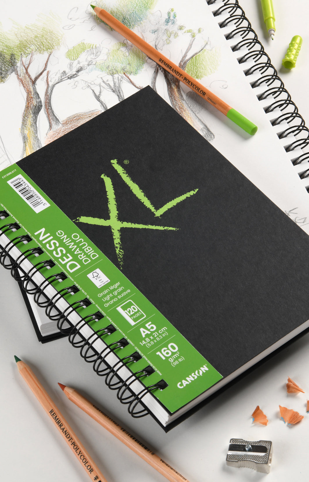 Canson XL Drawing blok za crtanje 160 g/m² 120 listova A4