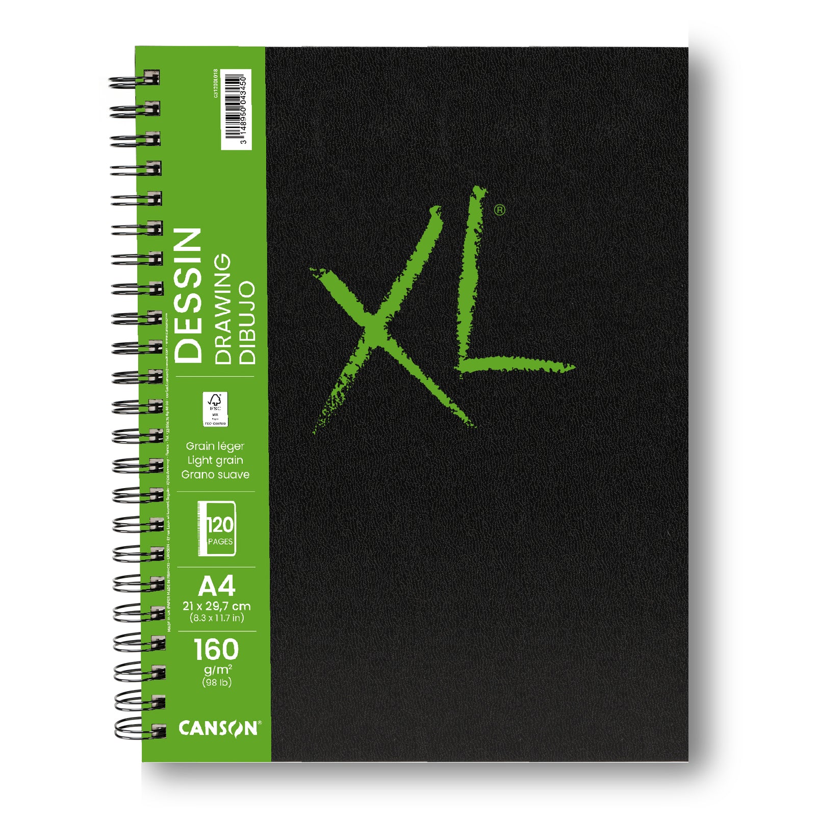 Canson XL Drawing blok za crtanje 160 g/m² 120 listova A4