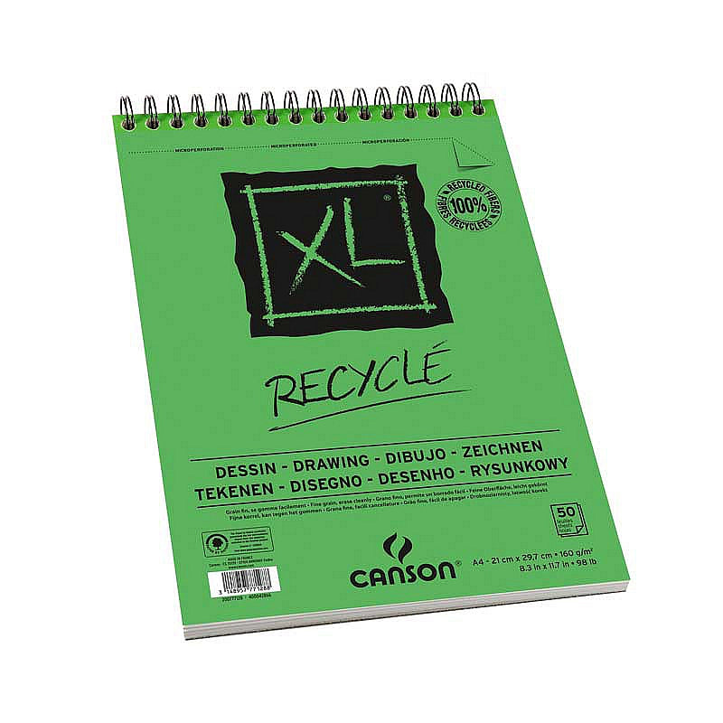 Blok za crtanje Canson XL Recycle 160 g/m² 50L A4 sa spiralom