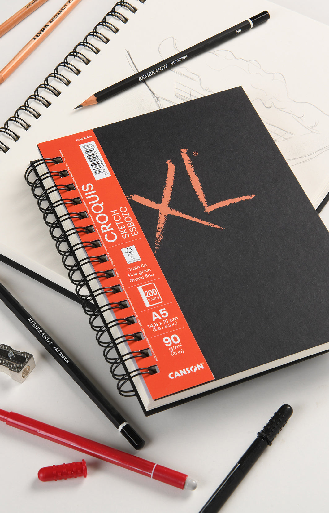Canson XL Sketch blok za skiciranje 90 g/m² - 200 listova, A5