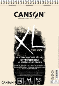 Canson XL Touch blok za pastel Natural 160 g/m² 40L A4 spiralni uvez
