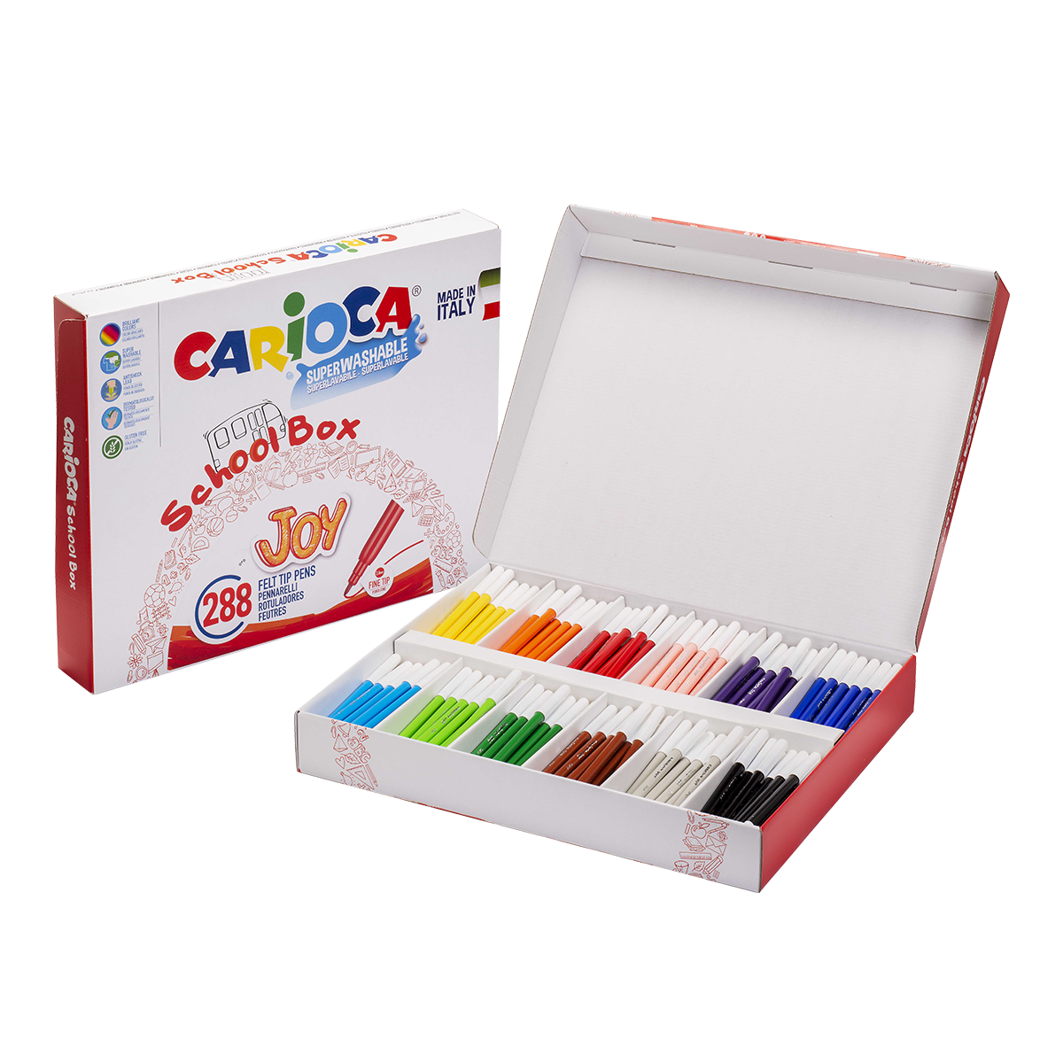 Carioca flomasteri školsko pakiranje, miks boja