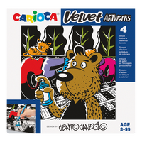 Carioca baršunaste bojanke 4 kom – CENTO Graffiti