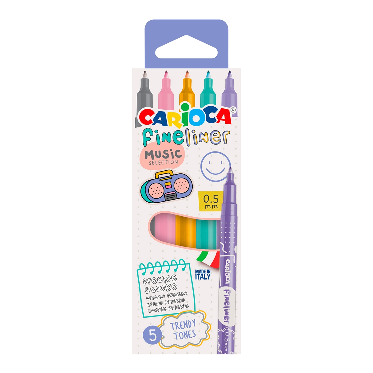 Carioca Fineliner 0,5 mm, miks boja