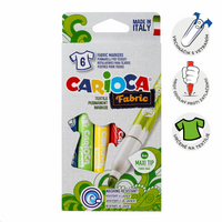Carioca markeri za tekstil, maxi vrh, miks boja