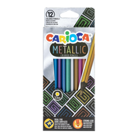 Carioca šesterokutne bojice Metallic, 12 kom