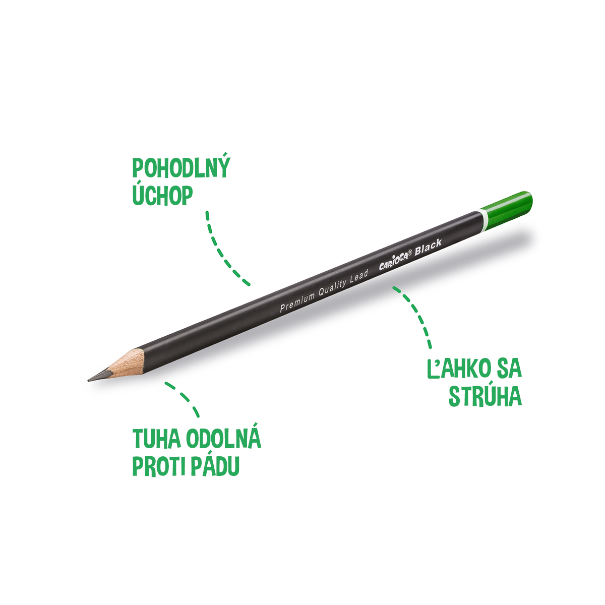 Carioca trostrana olovka Black, 12 kom