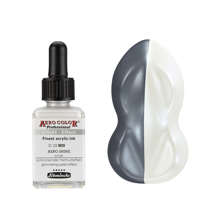 Akrilna tinta Schmincke AERO COLOR Professional Effect 28 ml – 900 AERO SHINE srebrna