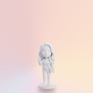 Bijela 3D figurica 14 cm
