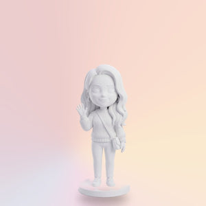 Bijela 3D figurica 18 cm