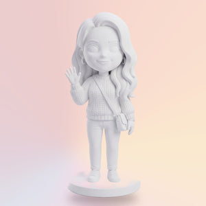 Bijela 3D figurica 25 cm