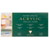 Clairefontaine blok za akril 360 g/m² – 10 listova, 20 x 40 cm lijepljen