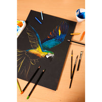 Clairefontaine Paint'On Mix Media blok 250 g 20L lijepljeni Black
