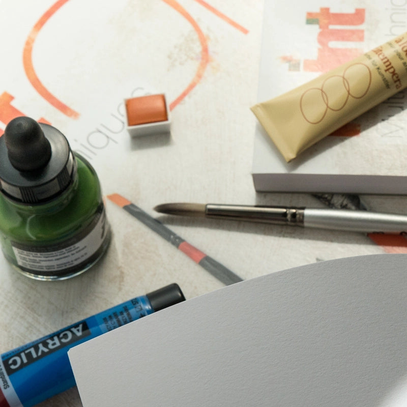 Clairefontaine Paint'On Mix Media blok 250 g 40L ljepljen Extra White