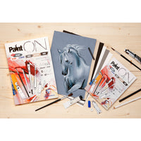 Clairefontaine Paint'On Mix Media blok br. 6 250 g 24L ljepljen razne boje