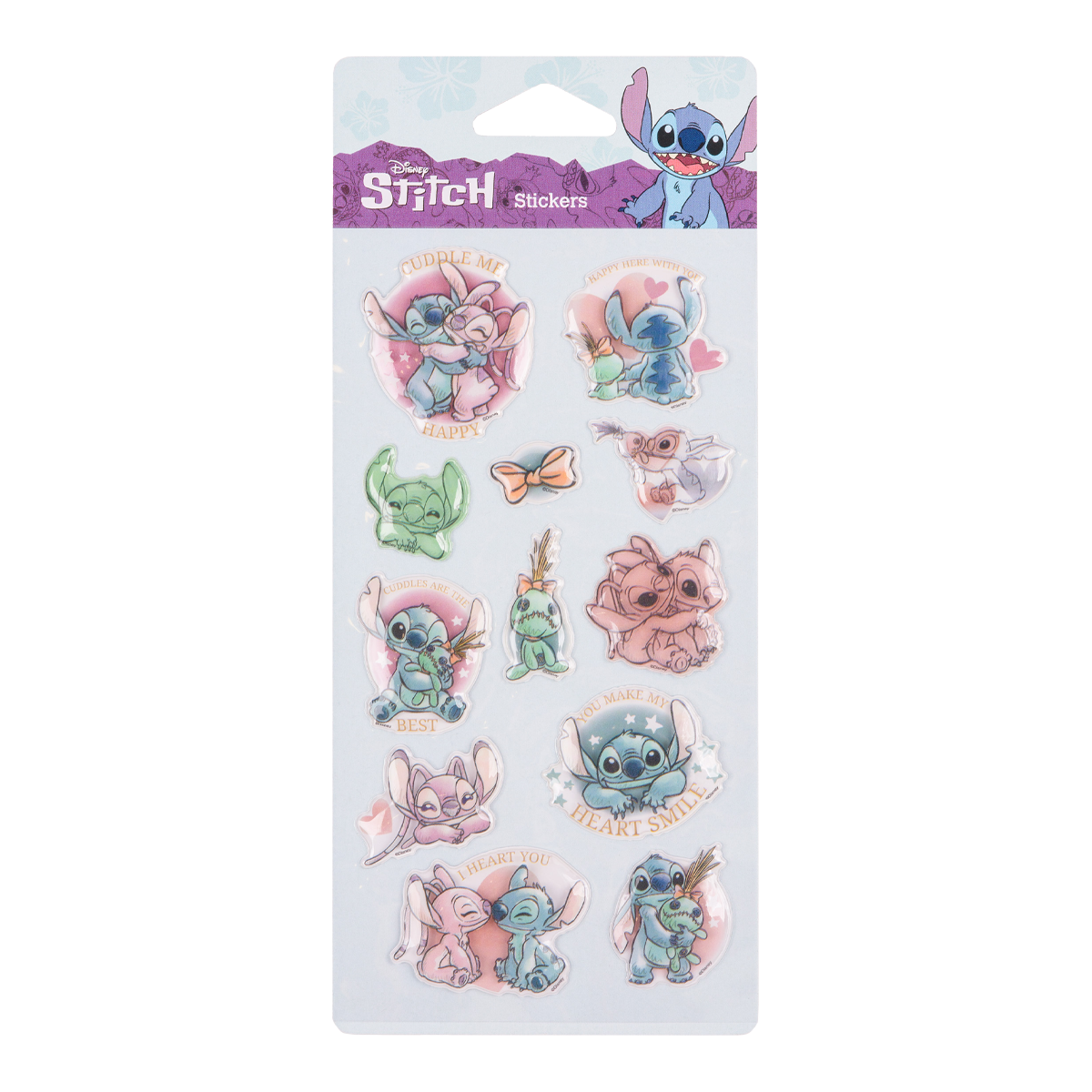 Colorino Pop-Up naljepnice Stitch Pastel 3, miks motiva