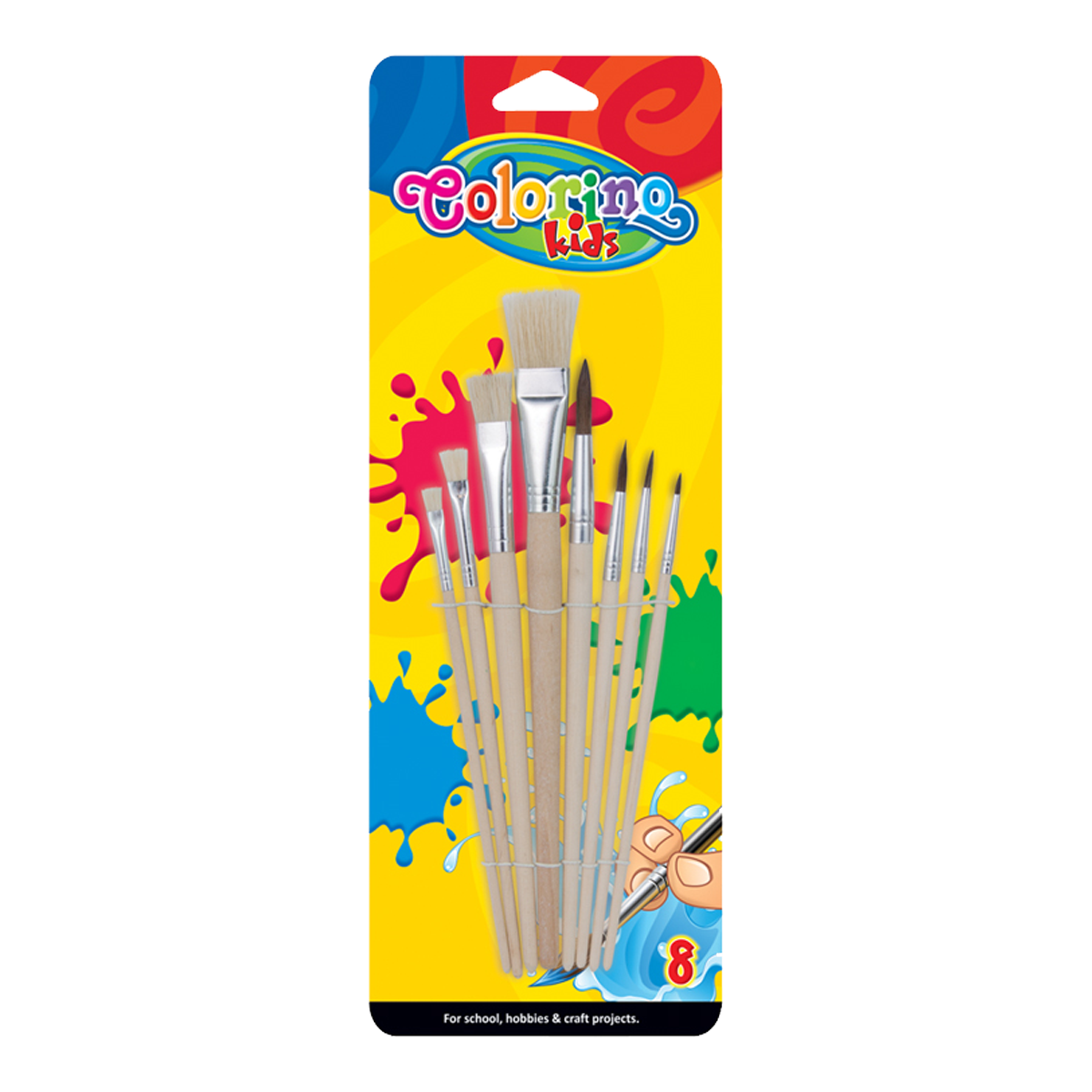 Colorino set kistova - ravni i okrugli, 8 kom