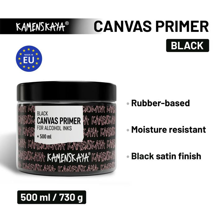 Crni primer za platno Kamenskaya | različiti volumeni — slika 3