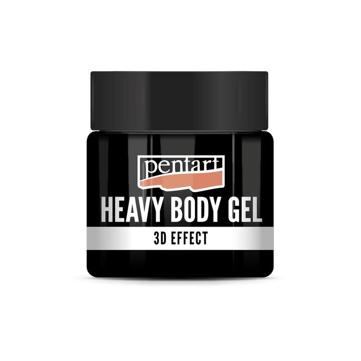Crni sjajni heavy body gel Pentart | različiti volumeni — slika 2