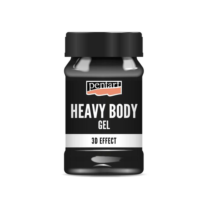 Crni sjajni heavy body gel Pentart | različiti volumeni — slika 3