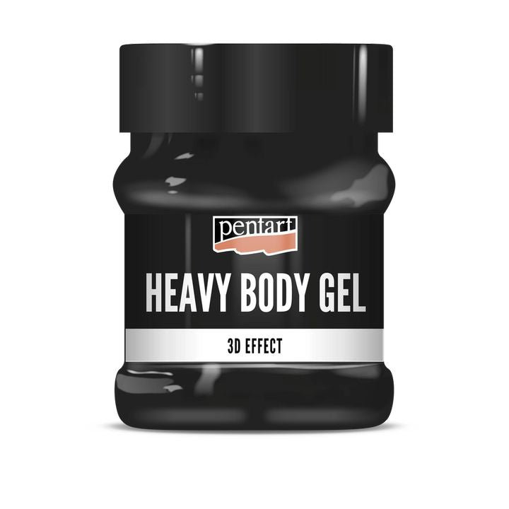 Crni sjajni heavy body gel Pentart | različiti volumeni — slika 4