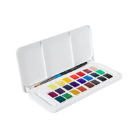DALER ROWNEY Aquafine akvarelni putni set 24 poluposudica s kistom