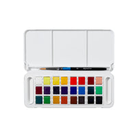 DALER ROWNEY Aquafine akvarelni putni set 24 poluposudica s kistom