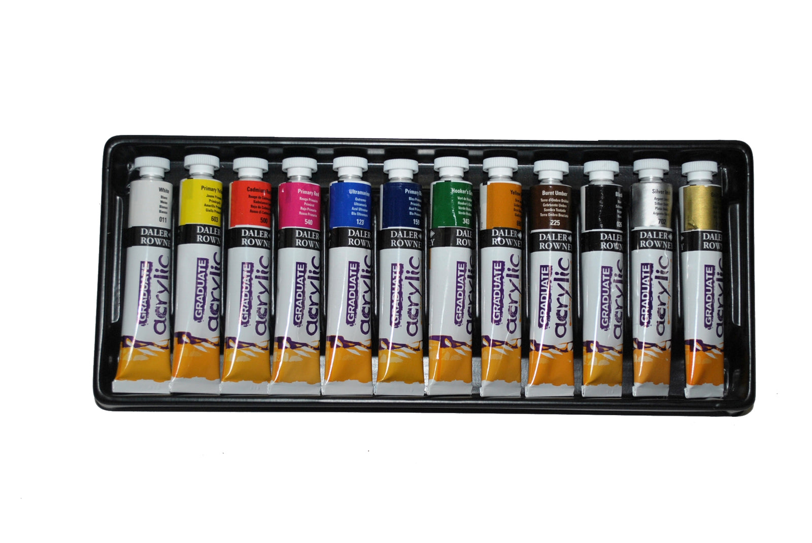 DALER ROWNEY Graduate set akrilnih boja 12 x 22 ml