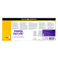 Set akrilnih boja DALER ROWNEY Graduate 24 x 22 ml