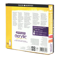 DALER ROWNEY Graduate set akrilnih boja 5 x 120 ml