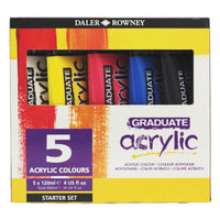 DALER ROWNEY Graduate set akrilnih boja 5 x 120 ml
