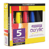 DALER ROWNEY Graduate set akrilnih boja 5 x 120 ml