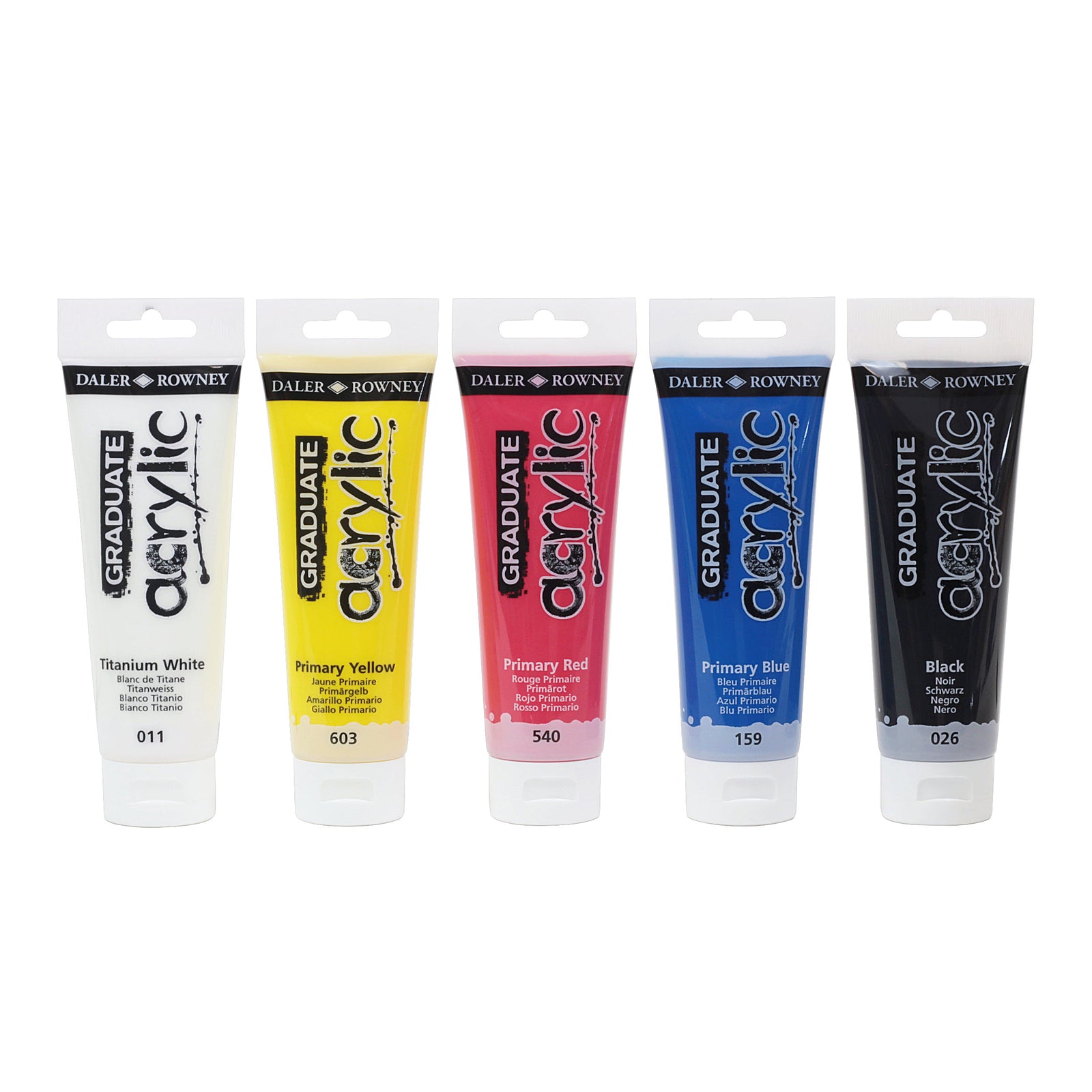 DALER ROWNEY Graduate set akrilnih boja 5 x 120 ml