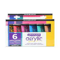 DALER ROWNEY D&R Graduate set metalik akrilnih boja 6 x 75 ml