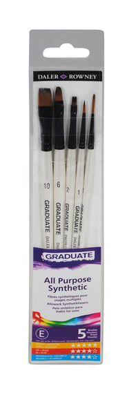 Set univerzalnih sintetičkih kistova DALER ROWNEY Graduate – 5 kom