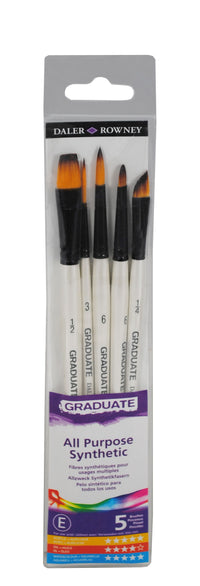 DALER ROWNEY Graduate set univerzalnih sintetičkih kistova – 5 kom