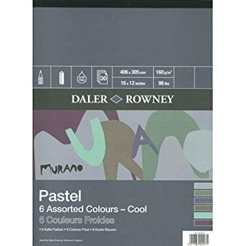 Papir za pastel DALER ROWNEY Murano Cool 40,6 x 30,5 cm, 160 g - 30 listova