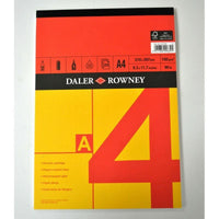 Skicen blok DALER ROWNEY Red & Yellow A4, 150 g, 25 listova, lijepljeni