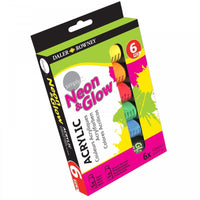 DALER ROWNEY D&R Simply set neonskih akrilnih boja 6 x 12 ml