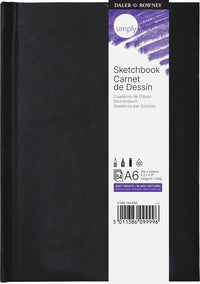 Skicár DALER ROWNEY Simply ekstra bijeli 100 g/m² 54L A6 tvrdi uvez
