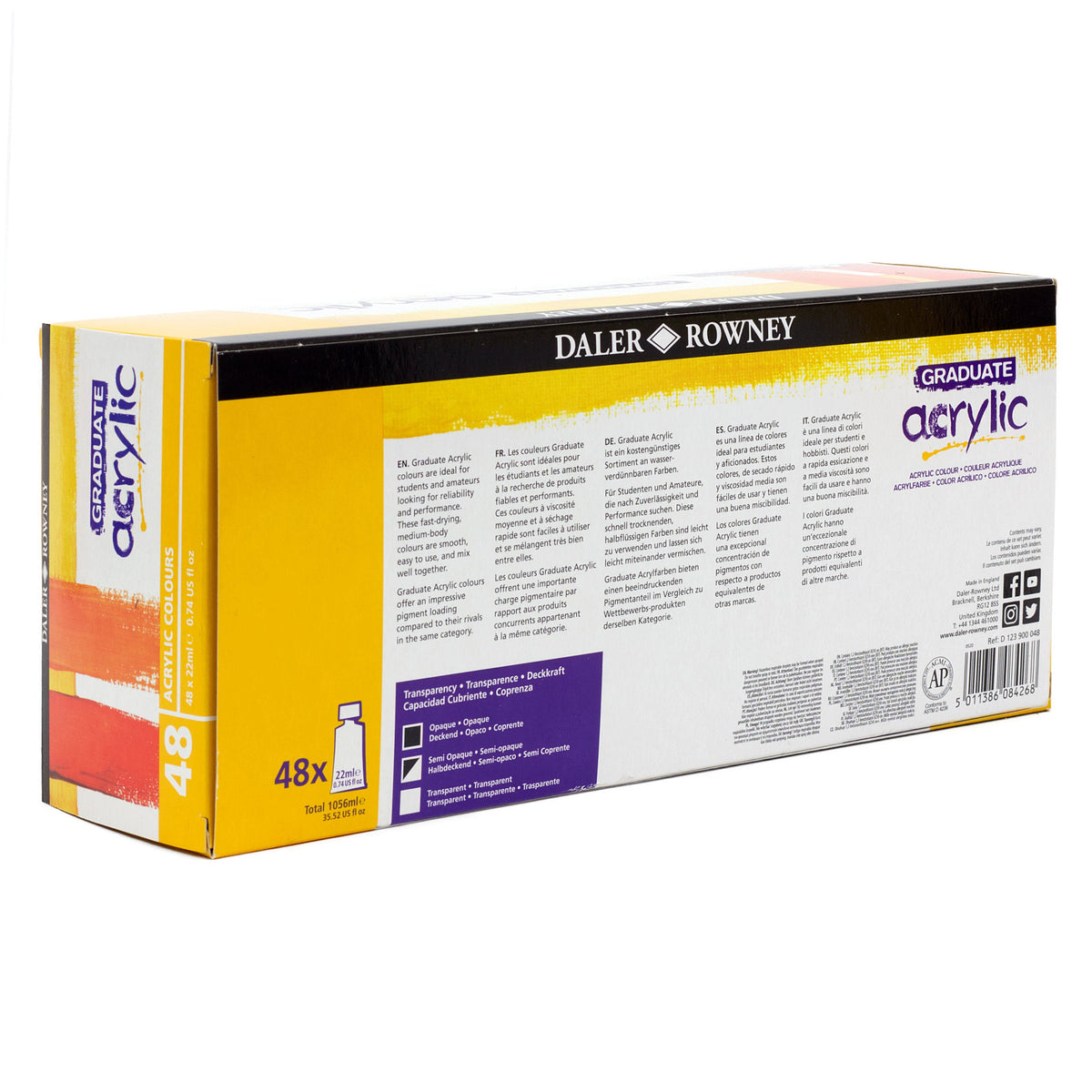 DALER ROWNEY Graduate set akrilnih boja 48 x 22 ml