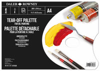 DALER ROWNEY jednokratna paleta za ulje 35,5 x 25,4 cm, 50 listova