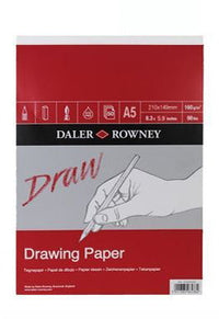 Daler-Rowney Medium Grain blok za crtanje i skiciranje 160 g/m² 50 listova A5 lijepljeni