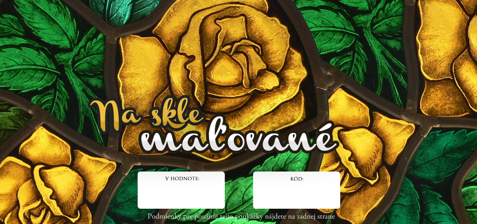 Darčekový POUKAZ - Na skle maľované — obrázok 5